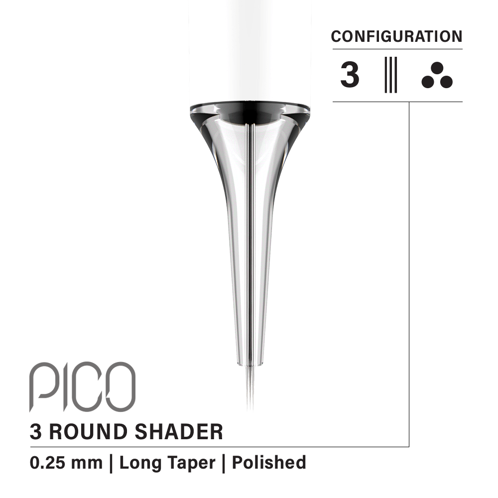 Vertix Pico 3 Round Shader cartridge box packaging