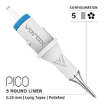 Vertix Pico 5 Round Liner PMU cartridge single needle